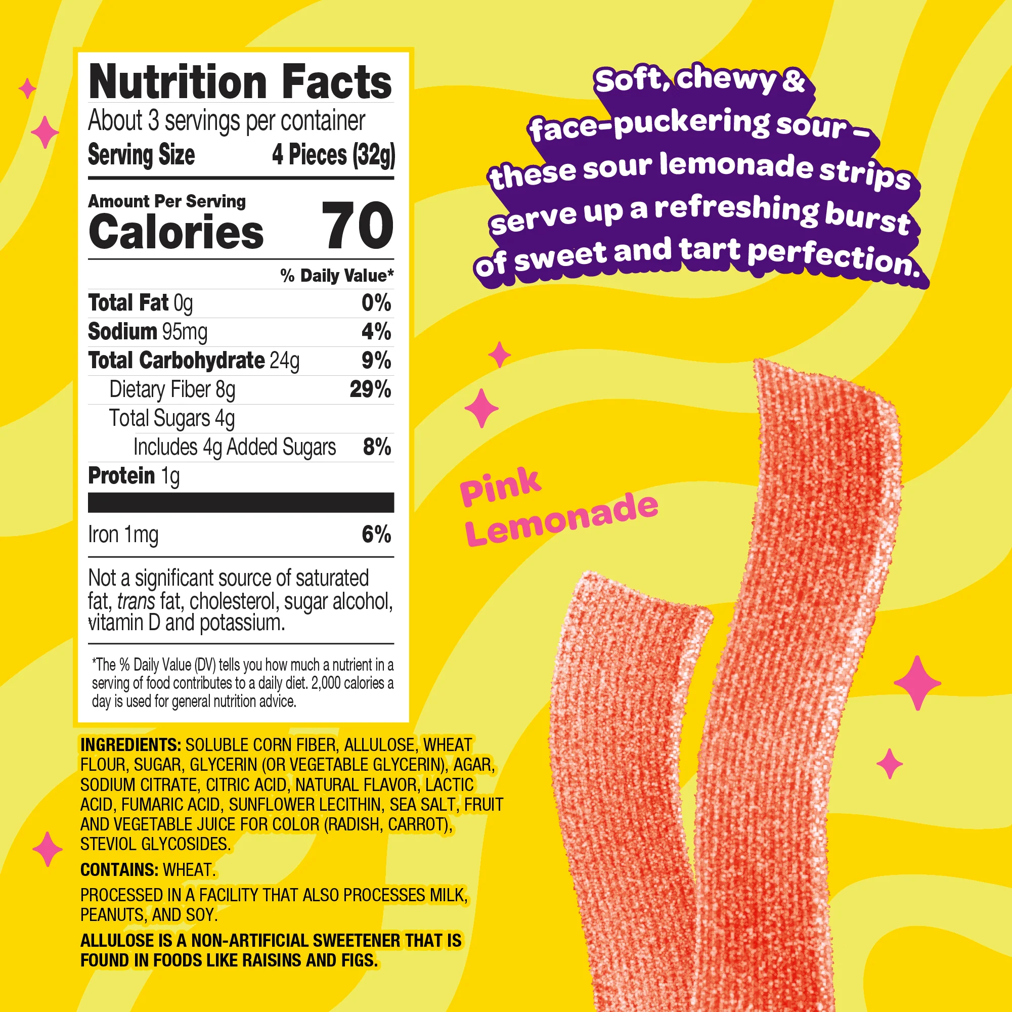 sour pink lemonade strips - Image 3