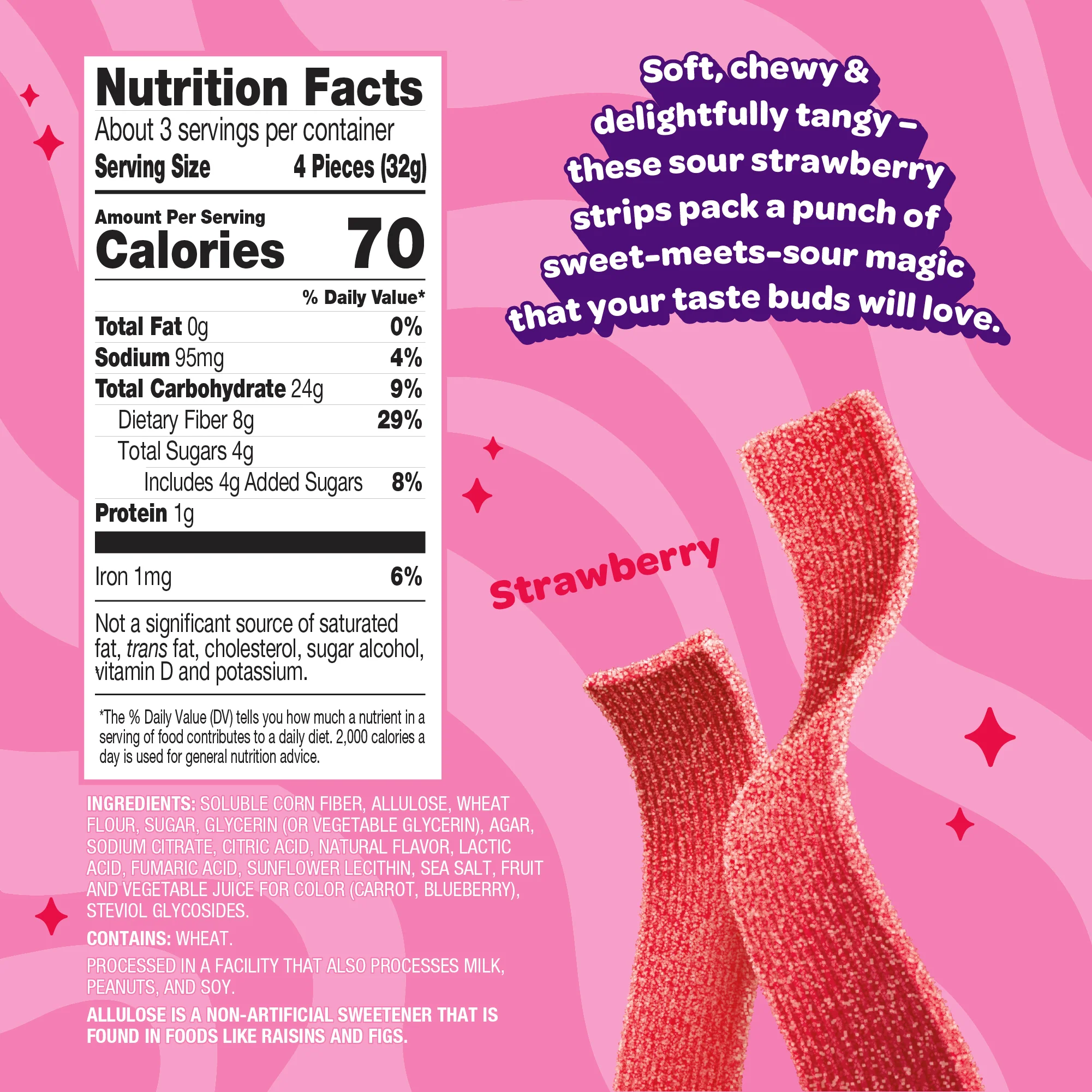 sour strawberry strips - Image 3